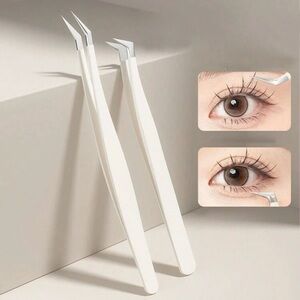 NEW 2 precision false eyelash installation tweezers